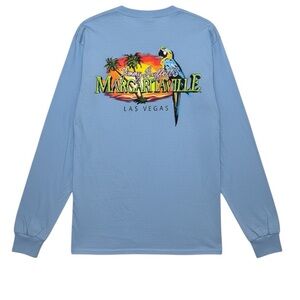Jimmy Buffett’s Margaritaville Las Vegas Long Sleeve Graphic Tee Blue Size M